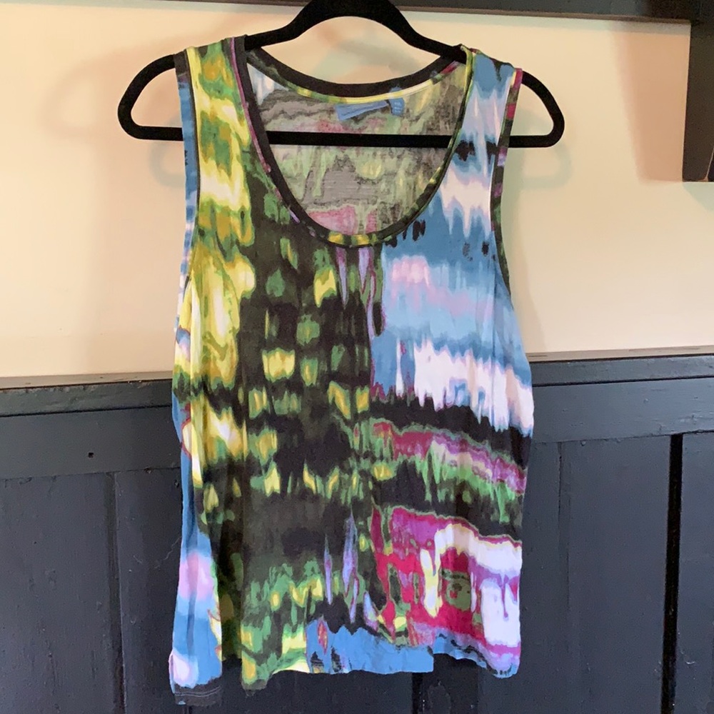 Simply Vera Wang tank sleeveless abstract top PXL